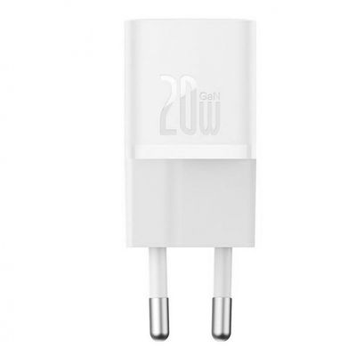 Мережевий зарядний пристрій Baseus GaN5 Fast Charger (mini) 1C 20W White 449160003 фото