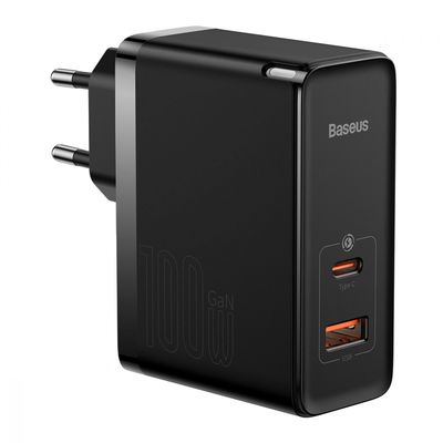 Сетевое зарядное устройство Baseus GaN5 Pro Fast Charger Type-C+USB 100W Black 388050001 фото