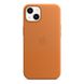 Чехол Apple iPhone 13 Leather Case with MagSafe - Golden Brown (MM103) MM103 фото