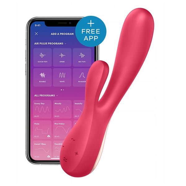 Rabbit-вібратор Satisfyer Mono Flex Red T360111 фото