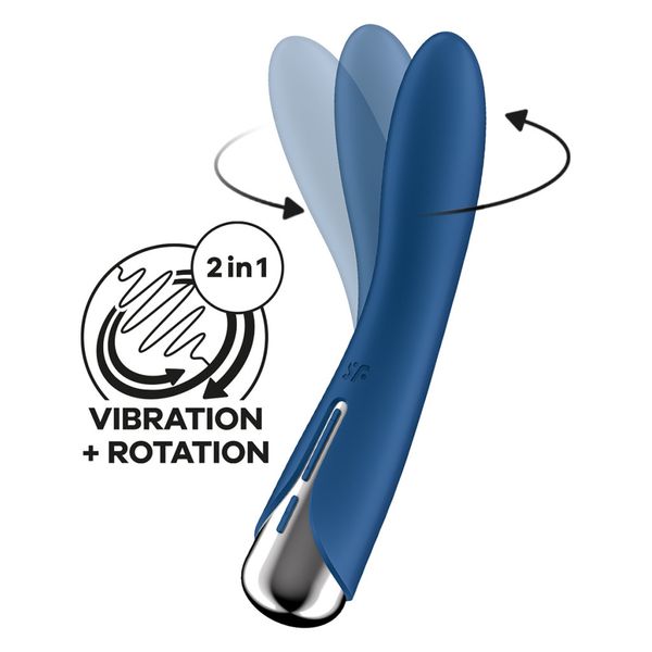 Вибратор Satisfyer Spinning Vibe 1 Blue D-237582 фото