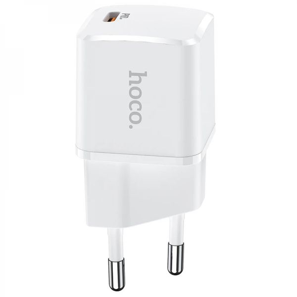 Мережевий зарядний пристрій Hoco N10 Starter Single Port PD20W Charger White  N10  фото