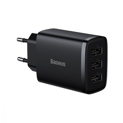 Сетевое зарядное устройство Baseus Compact Charger 3U 17W Black 367170001 фото